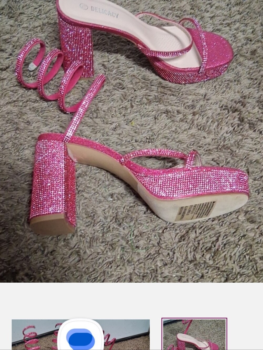 Brand New Ladies Delicacy Ankle Wrap High Heels Size 9